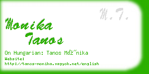 monika tanos business card